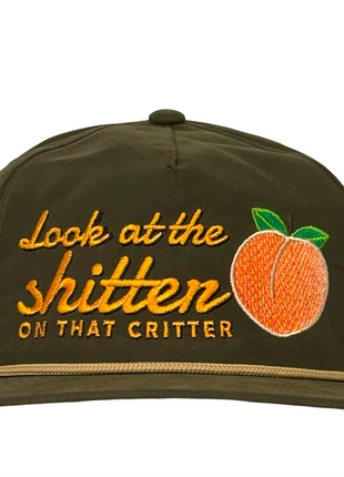 Look at the Shitter Hat Justin Stagner Collab Snapback Rope Cap Funny Southern Hat