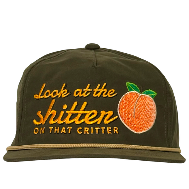 Look at the Shitter Hat Justin Stagner Collab Snapback Rope Cap Funny Southern Hat