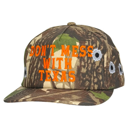 Don’t Mess With Texas Camo Hat Custom Embroidered