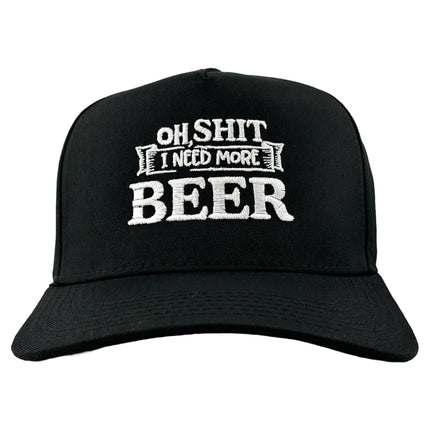 I NEED MORE BEER Funny Hat Custom Embroidered