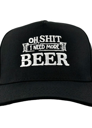 I NEED MORE BEER Funny Hat Custom Embroidered