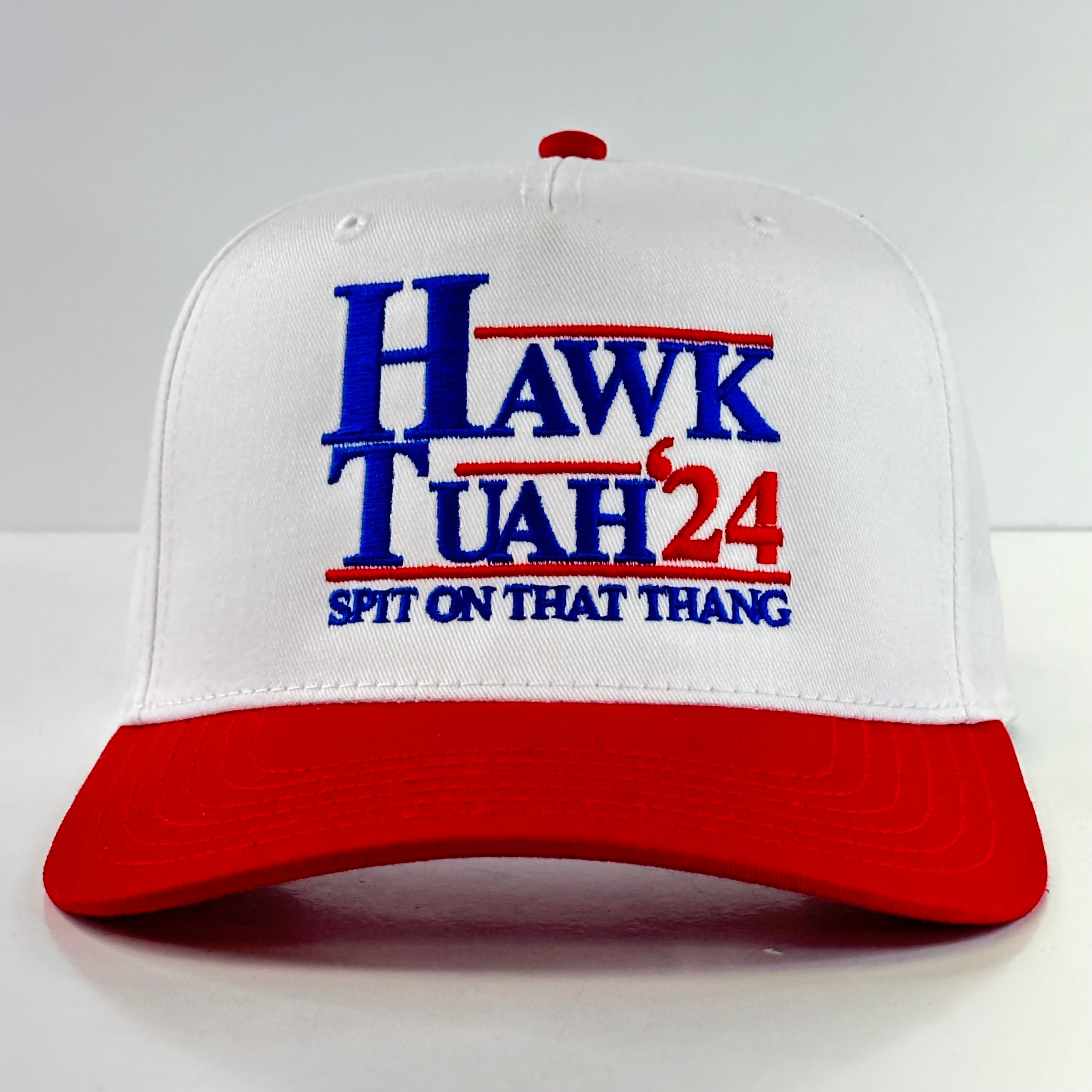 hauck tuah hats HAWK TUAH 24 SPIT ON THAT THANG BALL CAP Trucker Cap Custom Embroidere – Old School Hats