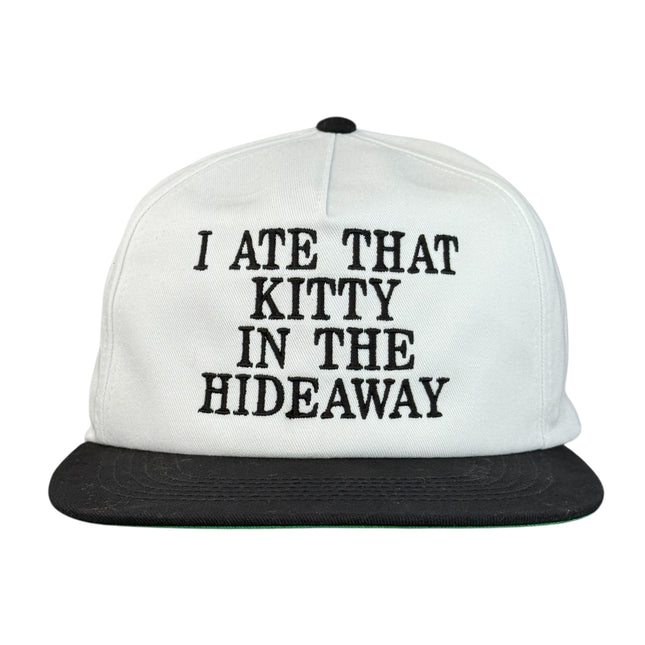 I Ate That Kitty in the Hideaway Hat Love Island Custom Embroidered Snapback Cap