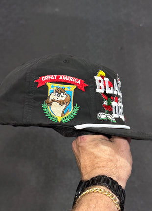 Blackout Drunk Looney Black Rope Hat Custom Embroidered