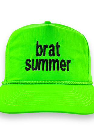 BRAT SUMMER Rope Hat Nylon Custom Embroidered