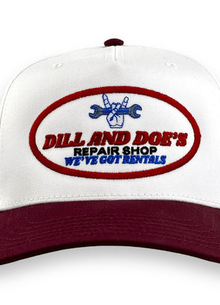 DILL AND DOES REPAIR SHOP HAT CUSTOM EMBROIDERY