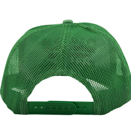 I’D RATHER BE FISHING SUEDE TRUCKER HAT
