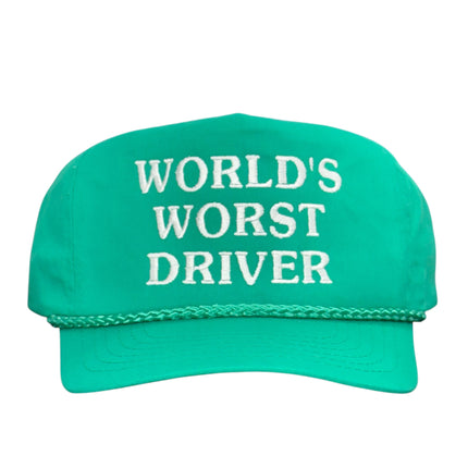 Word’s Worst Driver Hat Custom Embroidered