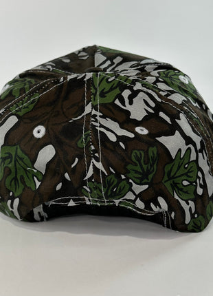 DEER HUNTER HUNTING CLUB HAT On a Vintage 90s CAMO Rope SnapBack Cap ￼Custom Embroidery