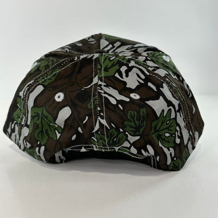 DEER HUNTER HUNTING CLUB HAT On a Vintage 90s CAMO Rope SnapBack Cap ￼Custom Embroidery