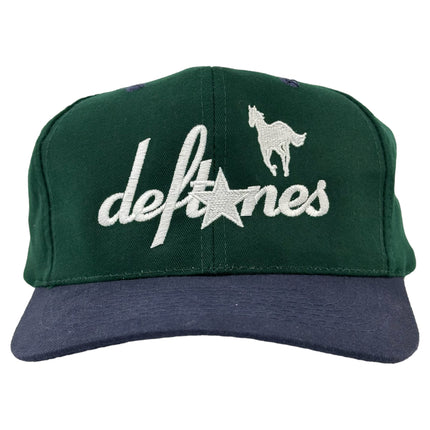 DEFTONES White PONY SnapBack Custom Embroidered Cap Hat