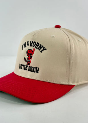 IM A HORNY LITTLE DEVIL HAT Custom Embroidery