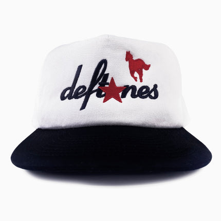 DEFTONES White PONY SnapBack Custom Embroidered Cap Hat