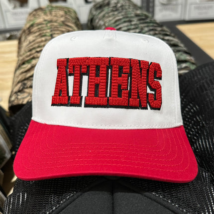 Athens Georgia Hat 3D CHAIN Stitch CUSTOM EMBROIDERY