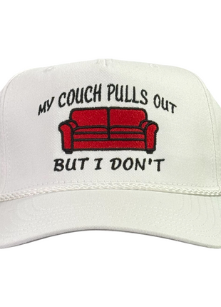 My couch pulls out but I don’t embroidered white rope SnapBack hat cap