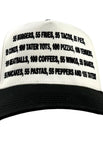 BLACK/WHITE BALL CAP