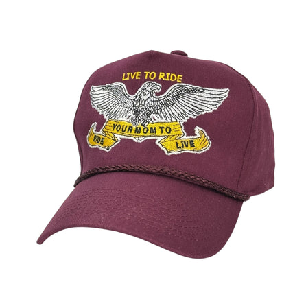 LIVE TO RIDE HAT CUSTOM EMBROIDERY