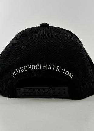 IM HERE TO WATCH FOOTBALL AND GET DRUNK BLACK CORDAROY Custom Embroidered Cap Hat
