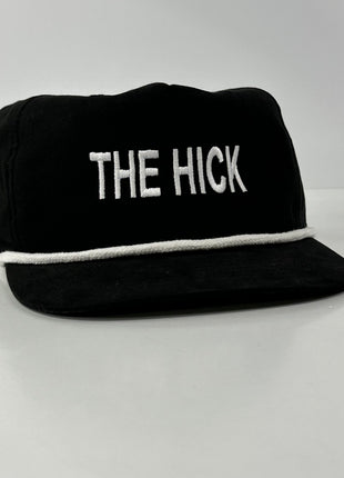 THE HICK White Rope Mid Crown SnapBack Cap Hat ￼Custom Embroidered ￼