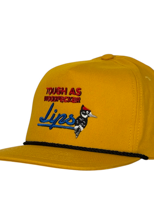 Justin Stagner Tough As Woodpecker Lips Hat Funny Southern Grandpa Rope Cap Collab