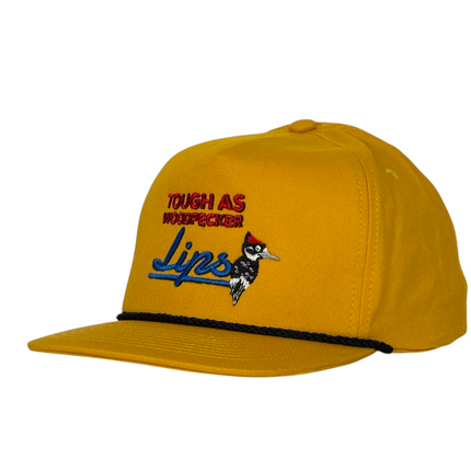 Justin Stagner Tough As Woodpecker Lips Hat Funny Southern Grandpa Rope Cap Collab