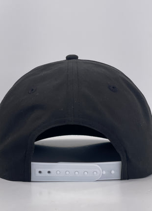 Never Gonna Give You Up Black/White Rope SnapBack Custom Embroidered