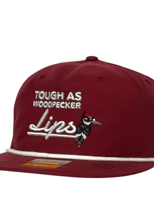 Justin Stagner Tough As Woodpecker Lips Hat Funny Southern Grandpa Rope Cap Collab