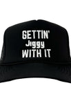 BLACK Foam MESH TRUCKER SNAPBACK CAP