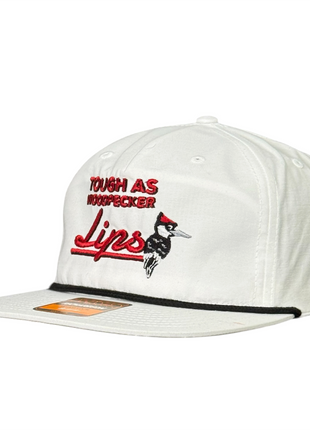 Justin Stagner Tough As Woodpecker Lips Hat Funny Southern Grandpa Rope Cap Collab