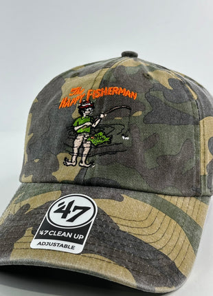 THE HAPPY FISHERMAN HAT Custom Embroidered
