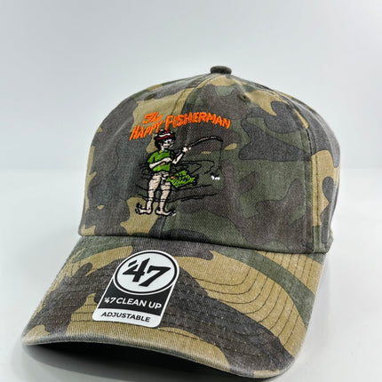 THE HAPPY FISHERMAN HAT Custom Embroidered