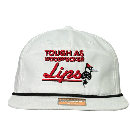 Justin Stagner Tough As Woodpecker Lips Hat Funny Southern Grandpa Rope Cap Collab