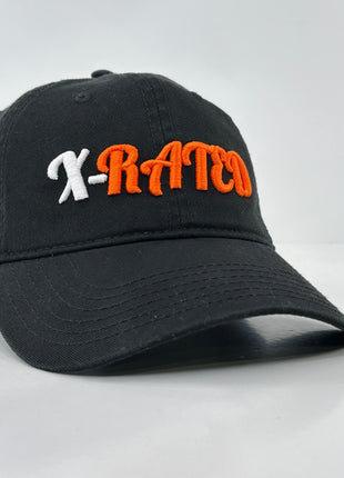 X RATED HAT Strapback BLACK Funny Dad CAP Custom Embroidered