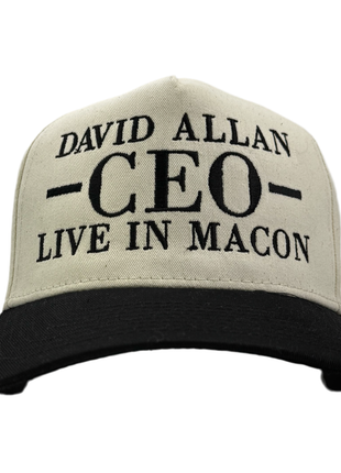 David Allan CEO Live In Macon Custom Embroidered Snapback