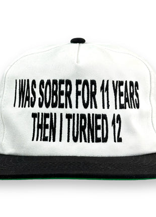 I Was Sober For 11 Years Then I Turned 12 Hat Custom Embroidered