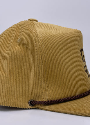 Steely Dan San Diego Padres Custom Embroidered Corduroy, yellow/brown rope hat, snapback ￼
