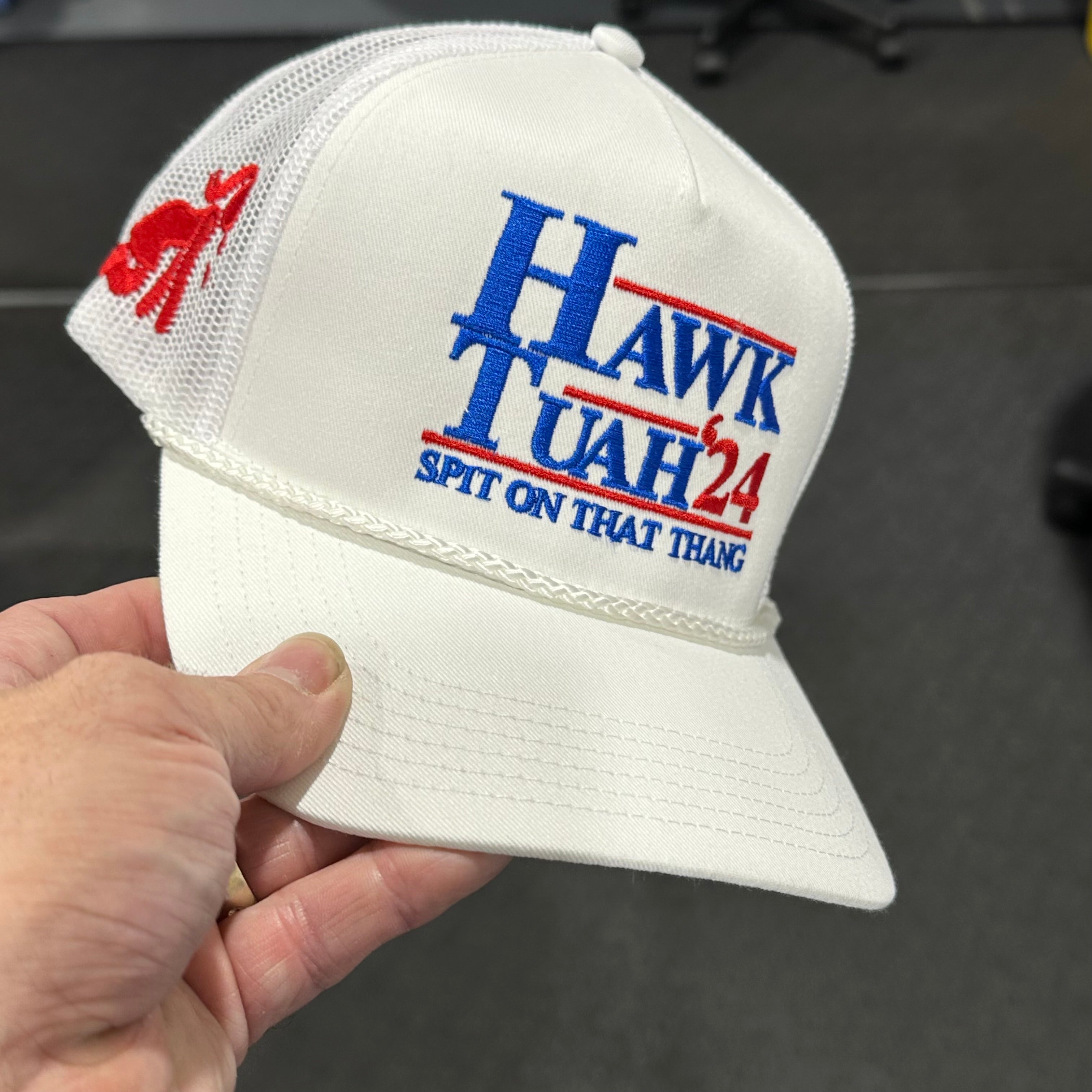 hauck tuah hats Hawk Tuah 24 Hat Five Panel Custom Embroidered – Old School Hats