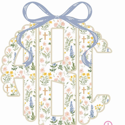Religious Easter monogram