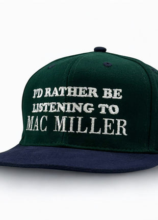 I’d Rather Be Listening To Mac Miller Embroidered Hat