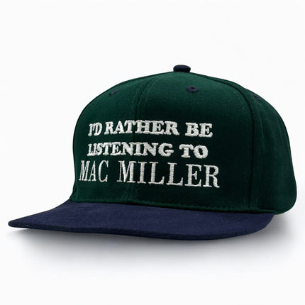 I’d Rather Be Listening To Mac Miller Embroidered Hat