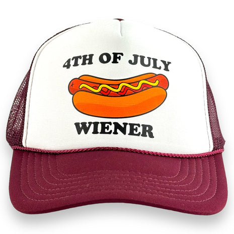 4th OF JULY WIENER HAT Printed