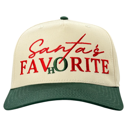 Santa’s Favorite Ho Ho Hat custom embroidered Funny Christmas gift￼