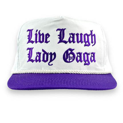 Live Laugh Lady Gaga Hat Custom Embroidered