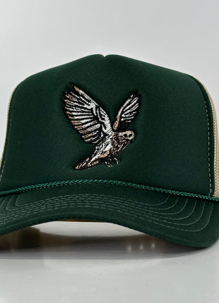 DOVE HUNTING HAT Khaki Mesh Green Foam Front SnapBack Trucker Cap Hat