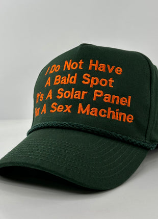 I DO NOT HAVE A BALD SPOT GREEN ROPE SNAPBACK HAT CAP Custom Embroidered ￼