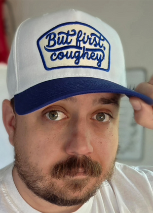 But First Coughey Hat Sean Kelly Says Voice Actor Collab Snapback Trucker Cap