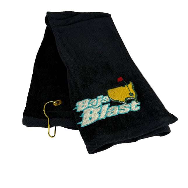 Black Friday embroidered golf towel