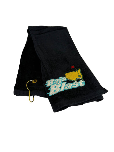 Black Friday embroidered golf towel