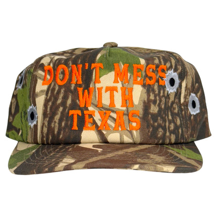 Don’t Mess With Texas Camo Hat Custom Embroidered