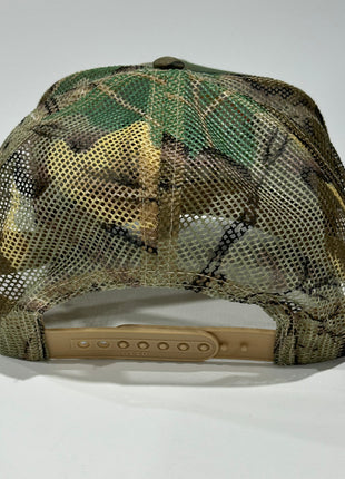 Deer Scenery CAMO Camouflage Mesh Trucker SnapBack Hat Deer Hunting Cap Custom Embroidered